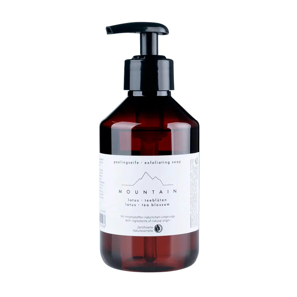 Peelingseife Mountain, Lotus & Teeblüten, 250 ml